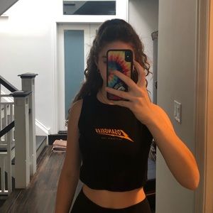 Black crop top